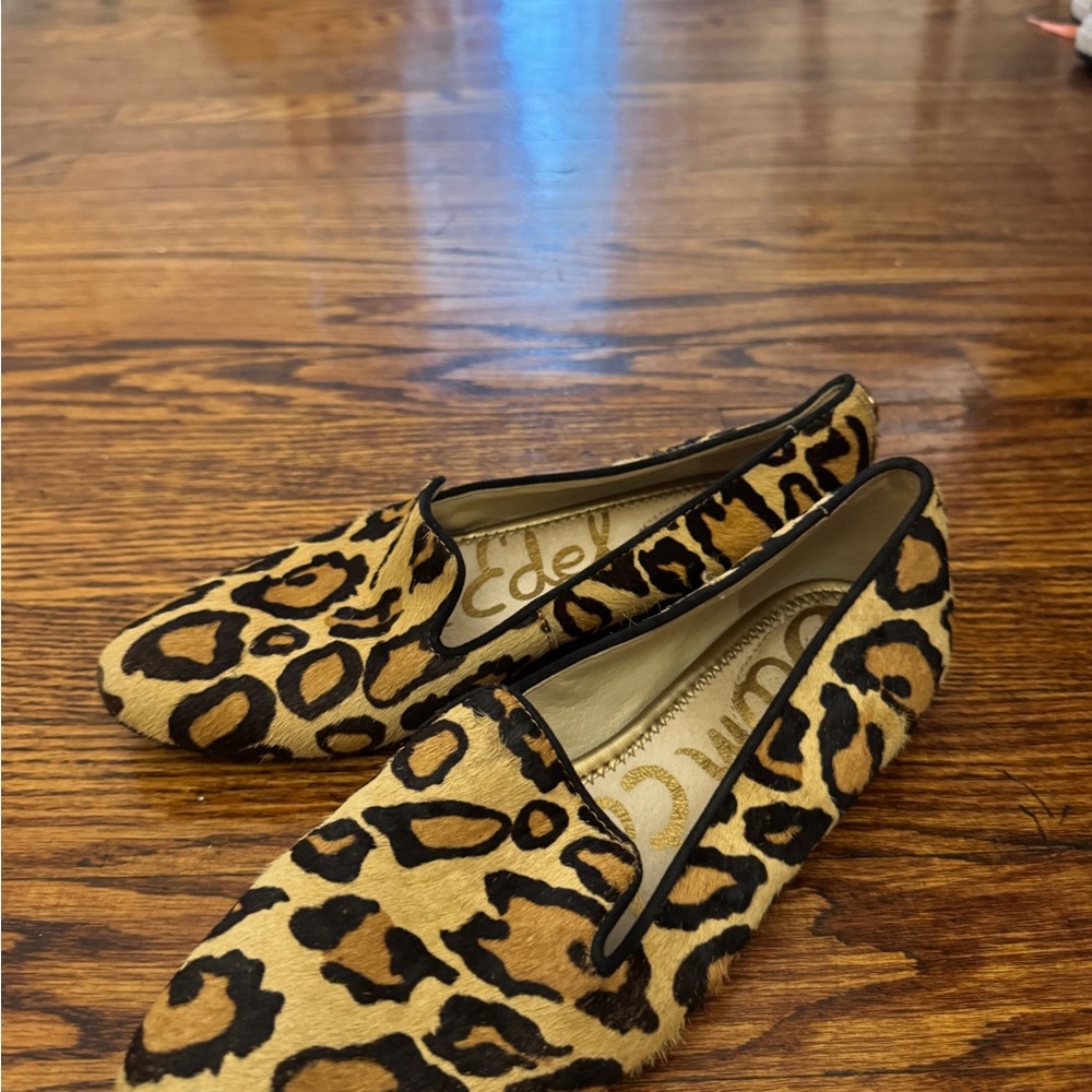 Sam Edelman Leopard Print Slip-On Flats - Women's Casual Loafers
